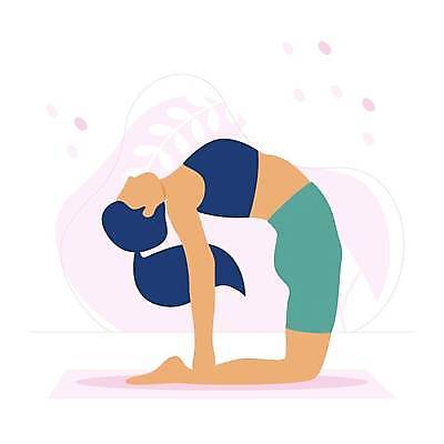 EPS 해외이미지 스포츠 포즈 운동화 일러스트 요가 건강 운동복 운동 플랫 연습 필라테스 해외일러스트 웰빙 옷 신발 파일형식 벡터 이미지허브