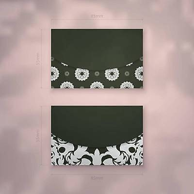 EPS 해외이미지 디자인 백그라운드 패턴 일러스트 명함 사람없음 세트 검은색 고급 만다라 목업 해외일러스트 컬러 컨셉 무늬 파일형식 벡터 이미지허브