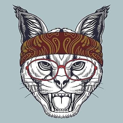 EPS 해외이미지 안경 일러스트 사람없음 머리띠 심볼 스라소니 안경낌 해외일러스트 잡화 장신구 포유류 파일형식 벡터 이미지허브