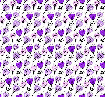 EPS 해외이미지 꽃 백그라운드 패턴 일러스트 사람없음 보라색 심플 보테니컬아트 해외일러스트 식물 컬러 무늬 파일형식 벡터 이미지허브