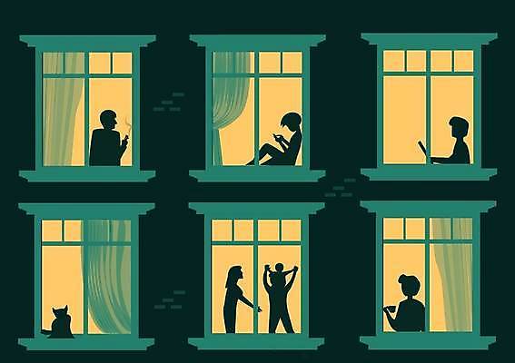 EPS 해외이미지 직업 캐릭터 디자인 외관 실루엣 일러스트 건축양식 창문 가족 주택 함께함 그림자 미술 내부 건물 그래픽 책 독서 검은색 소리 우정 관찰 도시 시간 작업 커튼 그룹 플랫 야간 저녁 만화 수집 장면 시끄러움 이웃 사생활 시각장애인 해외일러스트 일러캐릭터 자연요소 건축물 건축 컬러 컨셉 관계 모션 문화예술 촬영기법 친구 장애인 파일형식 벡터 이미지허브