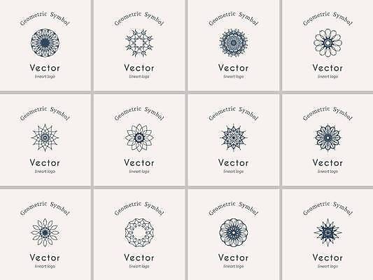 EPS 해외이미지 디자인 일러스트 추상 사람없음 세트 오리엔탈 심볼 만다라 해외일러스트 무늬 파일형식 벡터 이미지허브