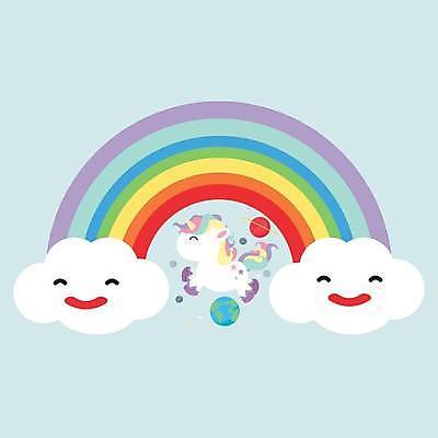 EPS 해외이미지 백그라운드 무지개 일러스트 웃음 사람없음 무지개색 유니콘 해외일러스트 자연요소 표정 컬러풀 파일형식 벡터 이미지허브