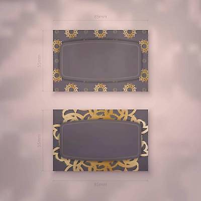 EPS 해외이미지 디자인 백그라운드 패턴 일러스트 명함 사람없음 세트 갈색 금색 고급 만다라 목업 해외일러스트 컬러 컨셉 무늬 파일형식 벡터 이미지허브