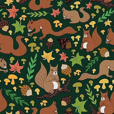 EPS 해외이미지 식물 동물 디자인 계절 야생동물 어린이 잎 일러스트 자연 벽지 미술 야외 그래픽 장식 초록색 컬러풀 유행 버섯 직물 숲 인쇄 만화 타일 도토리 삼림지대 포장소품 반복 해외일러스트 컬러 포장 문화예술 사람 견과류 오브젝트 생태계 포장재료 파일형식 벡터 이미지허브