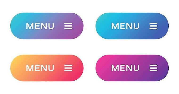 EPS 해외이미지 일러스트 버튼 사람없음 메뉴 UI 해외일러스트 파일형식 벡터 이미지허브