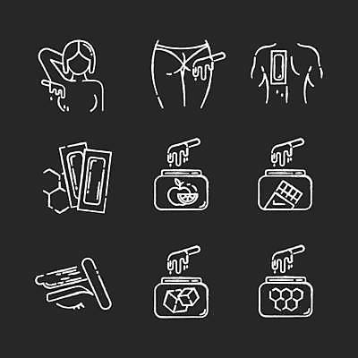 EPS 해외이미지 과일 일러스트 신체부위 뷰티 얼음 엉덩이 피부관리 꿀 눈썹정리 왁스 왁싱 위생관리 제모 제모용품 왁스스트립 해외일러스트 자연요소 관리 사람 정리 파일형식 벡터 이미지허브