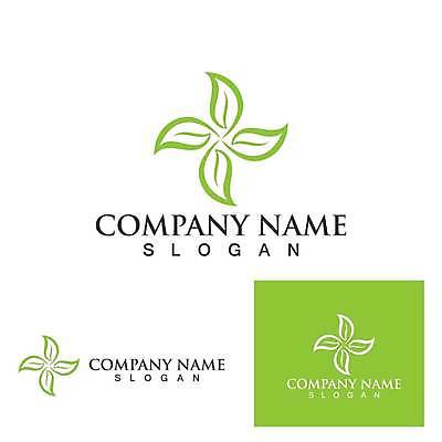 EPS 해외이미지 디자인 잎 일러스트 사람없음 초록색 심볼 바람개비 에코 유기농 엘리먼트 해외일러스트 식물 웰빙 컬러 환경 파일형식 벡터 이미지허브