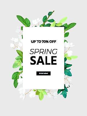 EPS 디자인 잎 일러스트 사람없음 쇼핑 세일 봄 국내일러스트 해외일러스트 식물 계절 파일형식 벡터 이미지허브