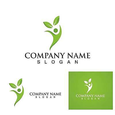 EPS 해외이미지 디자인 잎 일러스트 사람모양 들기 사람 사람없음 초록색 심볼 에코 유기농 엘리먼트 해외일러스트 모양 식물 웰빙 컬러 모션 환경 파일형식 벡터 이미지허브