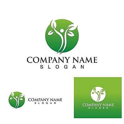 EPS 해외이미지 나무 디자인 잎 일러스트 추상 사람모양 사람없음 초록색 심볼 에코 유기농 엘리먼트 해외일러스트 모양 식물 웰빙 컬러 무늬 환경 파일형식 벡터 이미지허브