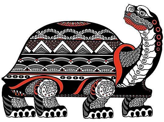 EPS 해외이미지 동물 문화 일러스트 파충류 하늘 장식 중국 거북이 심볼 고립 해외일러스트 아시아 파일형식 벡터 이미지허브