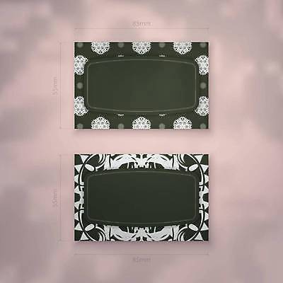 EPS 해외이미지 디자인 백그라운드 패턴 일러스트 명함 사람없음 세트 검은색 고급 만다라 목업 해외일러스트 카드프레임 컬러 컨셉 무늬 프레임 파일형식 벡터 이미지허브