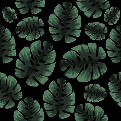 EPS 해외이미지 디자인 일러스트 사람없음 초록색 검은색 패턴백그라운드 야자수잎 보테니컬아트 해외일러스트 컬러 백그라운드 잎 패턴 파일형식 벡터 이미지허브