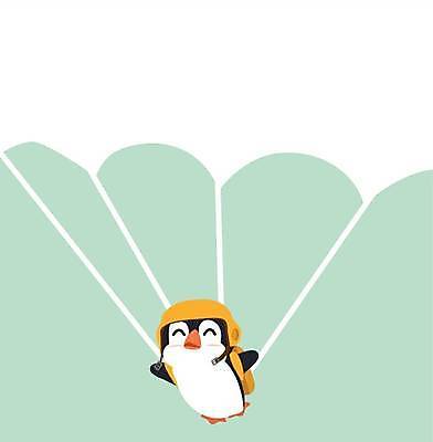 EPS 해외이미지 한마리 일러스트 사람없음 귀여움 헬멧 펭귄 낙하산 펭귄캐릭터 민트색 해외일러스트 1 컬러 동물캐릭터 컨셉 조류 보호장비 파일형식 벡터 이미지허브