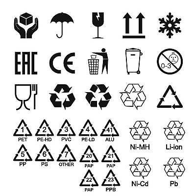 EPS 해외이미지 디자인 종이 스티커 일러스트 우산 포장 교통시설 유리 건조 손잡이 경고 그래픽 세트 상자 픽토그램 라벨 재활용 화물 보호 위험 나무상자 플라스틱 심볼 사인 팩 패키지 온도 물류 판지 고립 돌봄 취급주의 해외일러스트 교통 컨셉 모션 재질 프레임 화장품 운송업 시설 친환경 파일형식 벡터 이미지허브