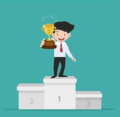 EPS 해외이미지 전신 남자 일러스트 비즈니스 한명 서기 들기 정장 성인 비즈니스라이프 우승 비즈니스맨 트로피 보여주기 단상 민트색 성인남자한명만 해외일러스트 1 라이프스타일 옷 컬러 모션 사람 최고 직장인 상_우승 남자한명만 성인남자만 파일형식 벡터 이미지허브