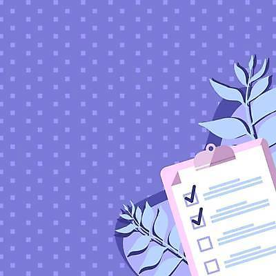 EPS 해외이미지 식물 백그라운드 일러스트 프레임 사람없음 체크표시 서류판 카피스페이스 해외일러스트 사무용품 공백 확인 파일형식 벡터 이미지허브