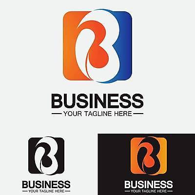 EPS 해외이미지 디자인 알파벳 일러스트 비즈니스 사람없음 B 심볼 심플 엘리먼트 브랜딩 해외일러스트 영어 파일형식 벡터 이미지허브