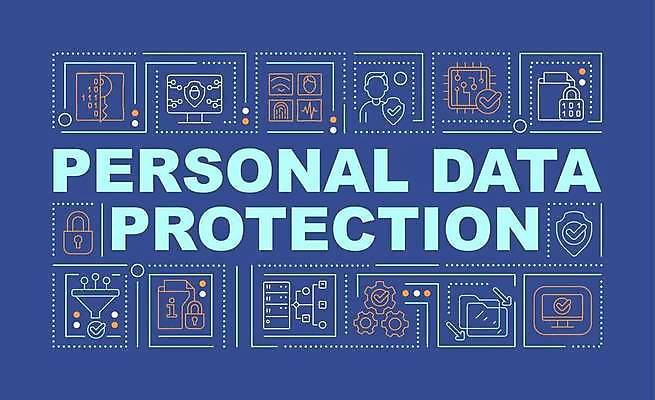 EPS 해외이미지 선 백그라운드 컨셉 일러스트 타이포그라피 사람없음 단어 디지털 자료 정보 보호 보안 레터링 해외일러스트 문자 안전 파일형식 벡터 이미지허브