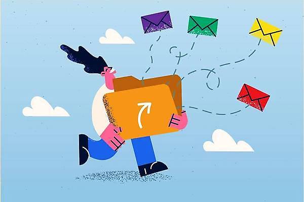 EPS 해외이미지 전신 여자 일러스트 비즈니스 편지봉투 한명 들기 성인 비즈니스우먼 이메일 파일 폴더 전송 성인여자한명만 해외일러스트 1 모션 봉투 사람 직장인 편지 여자한명만 성인여자만 파일형식 벡터 이미지허브