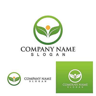 EPS 해외이미지 디자인 잎 일러스트 사람없음 초록색 심볼 에코 유기농 엘리먼트 해외일러스트 식물 웰빙 컬러 환경 파일형식 벡터 이미지허브