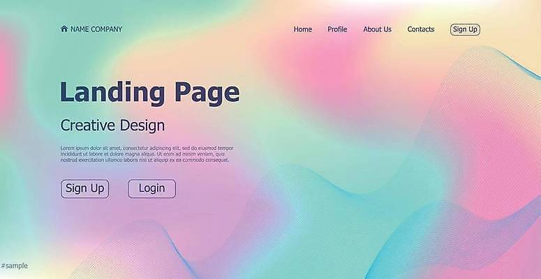 EPS 해외이미지 디자인 백그라운드 일러스트 사람없음 그래픽 컬러풀 홈페이지 그라데이션 인터페이스 해외일러스트 컬러 파일형식 벡터 이미지허브