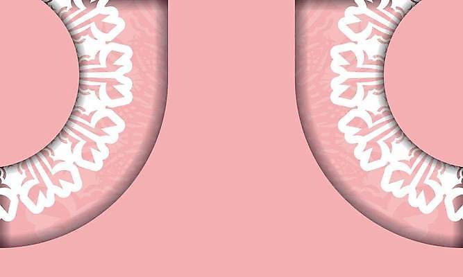 EPS 해외이미지 문양 분홍색 일러스트 프레임 사람없음 화려 고급 빅토리아 카피스페이스 해외일러스트 레이스천 컬러 컨셉 공백 직물 파일형식 벡터 이미지허브