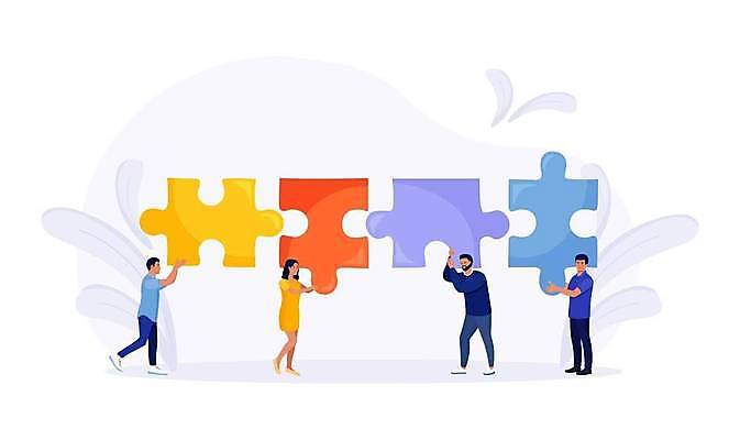 EPS 해외이미지 직업 조각 일러스트 회사 비즈니스 통신 부분 성공 협력 아이디어 함께함 창조 사람 경기 사무실 우정 도전 비즈니스맨 퍼즐 그룹 계획 연결 대표 상담 경영자 노력 해결 골 마케팅 통일 프로젝트 효율 콜라보레이션 브레인스토밍 해외일러스트 남자 스포츠 컨셉 친구 직장인 리더 파일형식 벡터 이미지허브