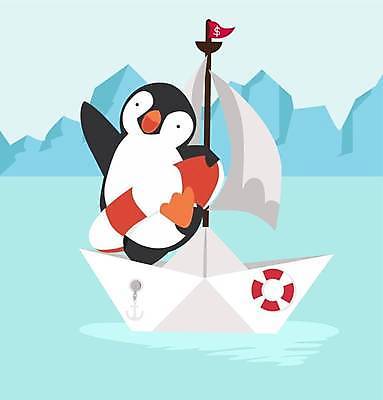 EPS 해외이미지 한마리 하늘색 일러스트 사람없음 귀여움 남극 펭귄 종이배 빙산 튜브 펭귄캐릭터 해외일러스트 1 동물캐릭터 컨셉 조류 파란색 극지방 종이접기 파일형식 벡터 이미지허브