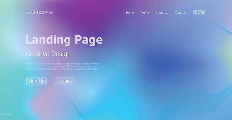 EPS 해외이미지 디자인 백그라운드 일러스트 사람없음 그래픽 컬러풀 홈페이지 그라데이션 인터페이스 해외일러스트 컬러 파일형식 벡터 이미지허브