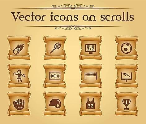 EPS 해외이미지 유니폼 일러스트 축구공 사람모양 사람없음 세트 갈색 경기장 라켓 빈티지 야구글러브 네트 헬멧 두루마리 트로피 골대 심볼 야구공 치어리더 스크롤 양피지 점수판 해외일러스트 모양 옷 스포츠용품 스포츠 컬러 컨셉 공 축구용품 스포츠시설 야구용품 글러브 보호장비 상_우승 파일형식 벡터 이미지허브