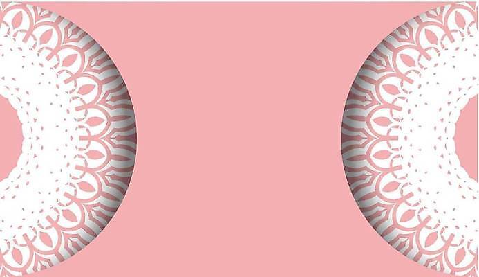 EPS 해외이미지 문양 분홍색 일러스트 프레임 사람없음 화려 고급 빅토리아 카피스페이스 해외일러스트 레이스천 컬러 컨셉 공백 직물 파일형식 벡터 이미지허브