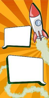 EPS 해외이미지 백그라운드 말풍선 일러스트 프레임 사람없음 로켓 연기 카피스페이스 해외일러스트 공백 파일형식 벡터 이미지허브