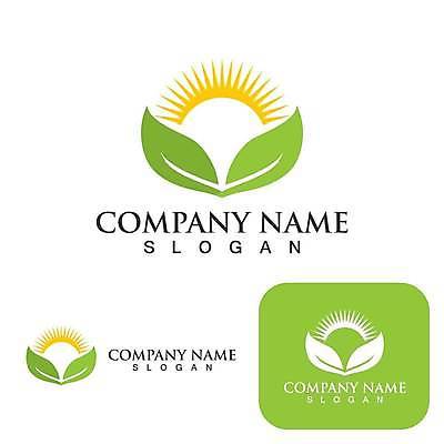 EPS 해외이미지 디자인 잎 일러스트 사람없음 초록색 태양 심볼 에코 유기농 엘리먼트 해외일러스트 자연요소 식물 웰빙 컬러 환경 파일형식 벡터 이미지허브