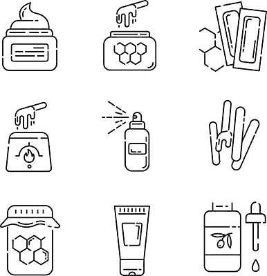 EPS 해외이미지 일러스트 신체부위 뷰티 스포이트 피부관리 스프레이 꿀 공병 보습크림 불모양 왁스 왁싱 위생관리 제모 제모용품 왁스스트립 해외일러스트 모양 관리 사람 화장품 피펫 병_담는 파일형식 벡터 이미지허브