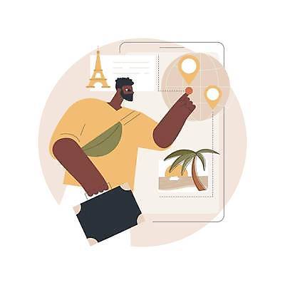 EPS 해외이미지 남자 여행 가방 일러스트 가이드 한명 들기 성인 해변 스마트폰 야자수 태양 지구본 가리킴 에펠탑 성인남자한명만 해외일러스트 자연요소 나무 직업 1 잡화 바다 모션 사람 손짓 핸드폰 스마트기기 파리 랜드마크 남자한명만 성인남자만 파일형식 벡터 이미지허브