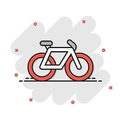 EPS 해외이미지 일러스트 사람없음 빨간색 자전거 해외일러스트 컬러 바이크 파일형식 벡터 이미지허브