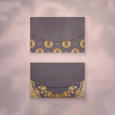 EPS 해외이미지 디자인 백그라운드 패턴 일러스트 명함 사람없음 세트 갈색 금색 고급 만다라 목업 해외일러스트 카드프레임 컬러 컨셉 무늬 프레임 파일형식 벡터 이미지허브