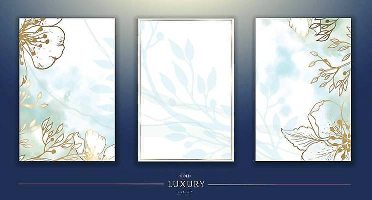 EPS 해외이미지 식물 템플릿 디자인 배너 꽃 선 결혼 백그라운드 잎 꽃무늬 패턴 일러스트 자연 벽지 추상 미술 그래픽 장식 파란색 빛 유행 수확 덮개 축하 인사 얼룩 황금 고급 우아함 은박지 질감 엽서 초대 이국적 국경 해외일러스트 컬러 컨셉 무늬 농업 문화예술 이벤트 뚜껑 예절 편지 생태계 파일형식 벡터 이미지허브