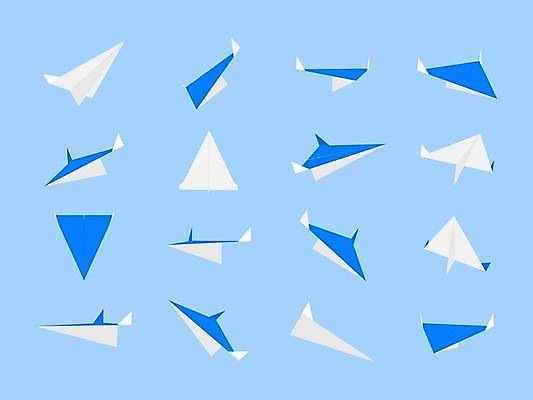 EPS 해외이미지 종이 여행 백그라운드 일러스트 비즈니스 교통시설 비행기 세트 장난감 자유 수집 심볼 오브젝트 항공 종이접기 고립 대패 해외일러스트 교통 컨셉 항공교통 대중교통 시설 접기 파일형식 벡터 이미지허브