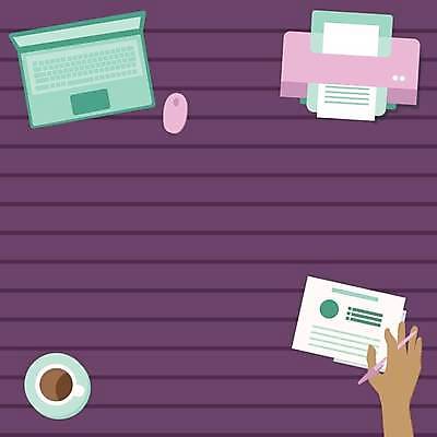 EPS 해외이미지 손 커피 백그라운드 일러스트 프레임 신체부위 노트북 연필 마우스 인쇄기 카피스페이스 해외일러스트 음료 학용품 사람 전자제품 필기구 컴퓨터용품 공백 파일형식 벡터 이미지허브