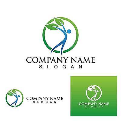 EPS 해외이미지 나무 디자인 행복 잎 일러스트 아이디어 사람 사람없음 초록색 성장 심볼 에코 유기농 엘리먼트 해외일러스트 식물 웰빙 감정 컬러 컨셉 환경 파일형식 벡터 이미지허브