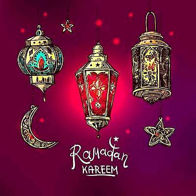 EPS 해외이미지 전통 디자인 문화 일러스트 사람없음 장식 축제 등불 축하 라마단 해외일러스트 컨셉 조명 파일형식 벡터 이미지허브