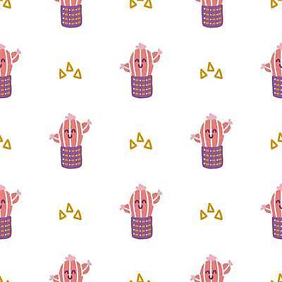 EPS 해외이미지 화분 백그라운드 패턴 일러스트 선인장 사람없음 보라색 삼각형 선인장화분 해외일러스트 도형 식물 컬러 무늬 파일형식 벡터 이미지허브