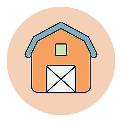 EPS 해외이미지 디자인 산업 농업 일러스트 건물 농장 문 농부 심볼 창고 사인 대문 수납 외양간 격납고 밭일 차고 해외일러스트 직업 건축물 파일형식 벡터 이미지허브