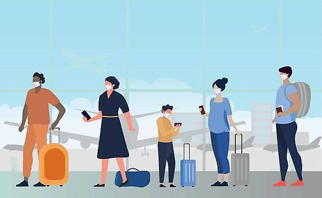 EPS 해외이미지 캐릭터 디자인 여행 백그라운드 컨셉 일러스트 비즈니스 교통시설 휴가 거리 비행기 건강 가면 안전 사람 여행객 짐 대기 플랫 바이러스 보호 질병 공항 심볼 출발 예방 감염 승객 대패 소셜 전염병 해외일러스트 일러캐릭터 교통 의학 항공교통 대중교통 시설 파일형식 벡터 이미지허브