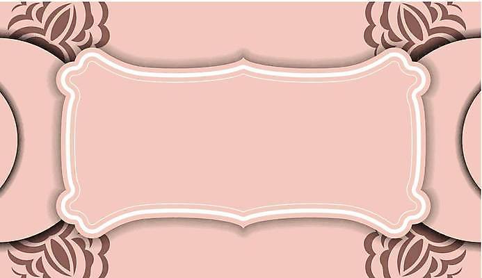 EPS 해외이미지 문양 분홍색 일러스트 프레임 사람없음 화려 고급 빅토리아 카피스페이스 해외일러스트 컬러 컨셉 공백 파일형식 벡터 이미지허브