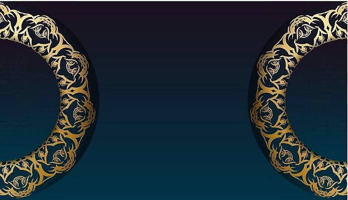 EPS 해외이미지 문양 디자인 백그라운드 일러스트 프레임 사람없음 금색 화려 고급 남색 카피스페이스 국경 해외일러스트 컬러 컨셉 공백 파일형식 벡터 이미지허브