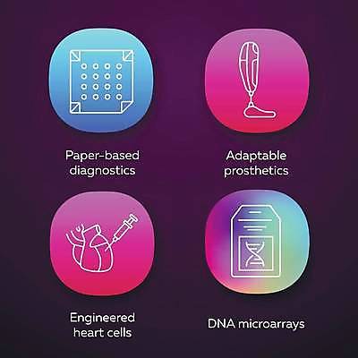 EPS 해외이미지 일러스트 주사기 사람없음 컬러풀 진료 심장 어플리케이션 DNA 생명공학 그라데이션 해외일러스트 컬러 의학 의료기기 장기_의학 파일형식 벡터 이미지허브
